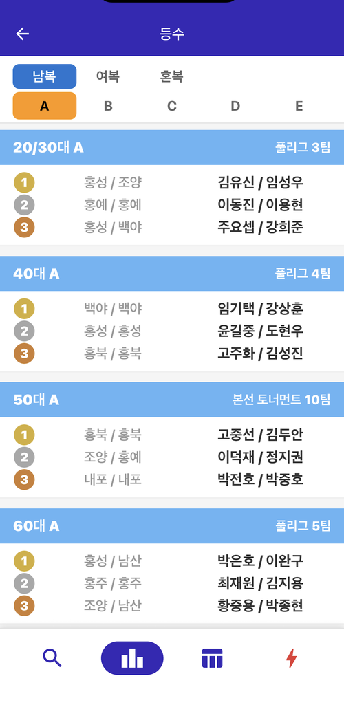 K민턴 선수 앱 (아이폰)
